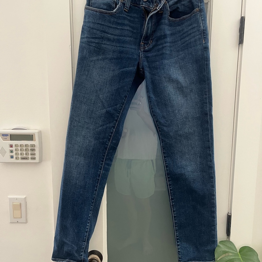 Madewell Men's Dark Blue Straight Jeans